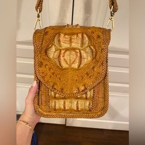 Crocodile purse cool for renaissance fair